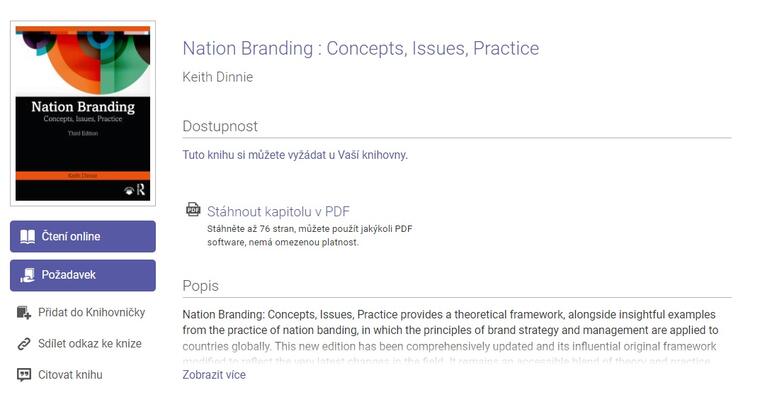 Pokud odkaz Tuto knihu si můžete vyžádat u Vaší knihovny rozkliknete, zobrazí se Vám informace týkající se dané e-knihy. 