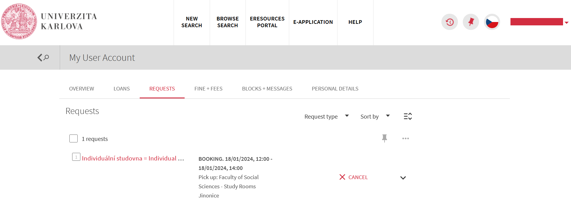 Library account