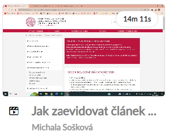 videonávod: Jak zaevidovat článek v OBD